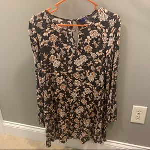 Long Sleeve Floral Dressed